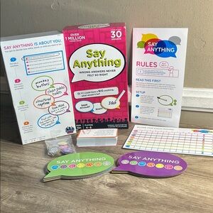 Say Anything Party Game For Kids & Adults